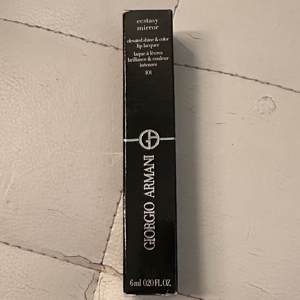 NIB Giorgio Armani Ecstasy Mirror Lip Lacquer 101 Beyond